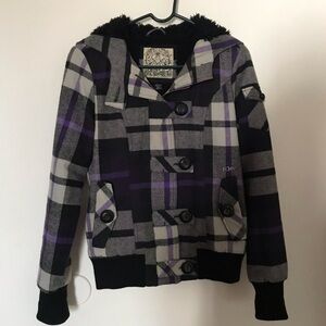 Fox Women's Plaid Bomber Jacket